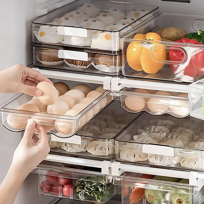 Egg Drawer for Refrigerator 18 Egg Holder (Transparent)