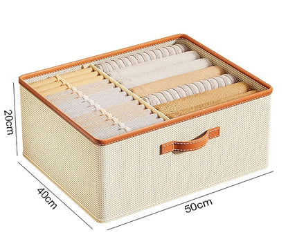 Folding Storage Box Organiser- Beige