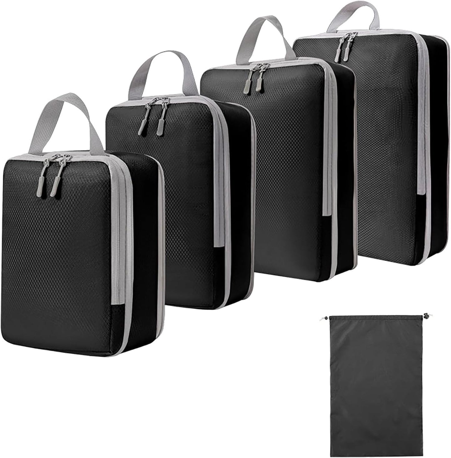 Compression Packing Cubes for Travel, 5 Set Packing Cubes Travel Organizer