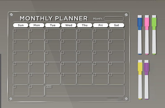 Magnetic Dry Erase Calendar(40x30cm)