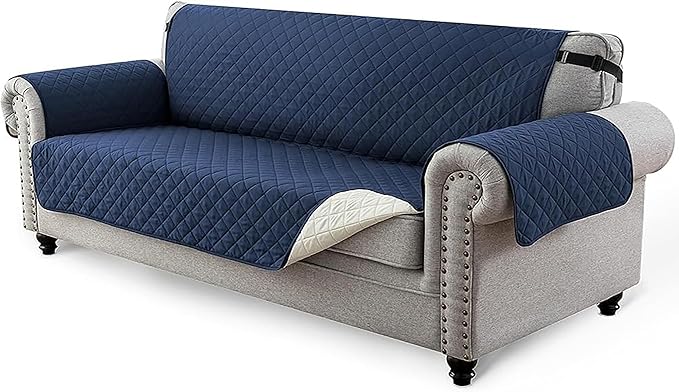 Reversible Sofa/Couch Covers 280 GSM (NAVY/IVORY)