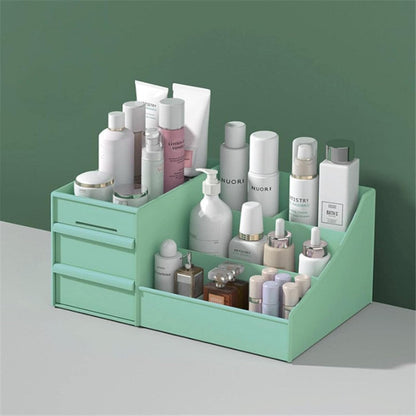 Makeup Organizer with 3 Drawers Plastic Storage