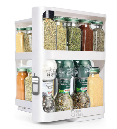 Pull-and-Rotatable Spice Organizer -White