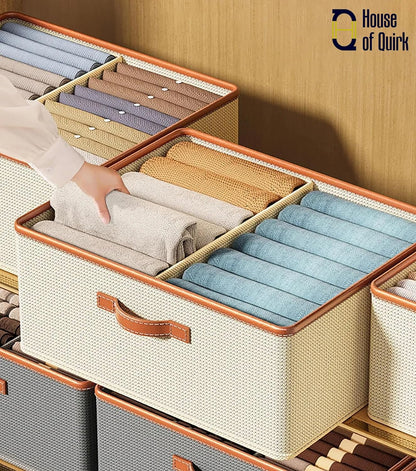 Folding Storage Box Organiser- Beige