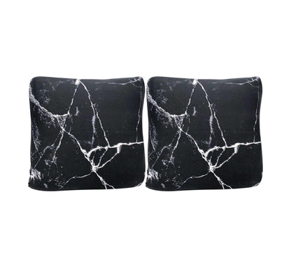 Polyester Throw Pillow Case Cushion Cover (16.5x16.5 inch/ 42x42cm) (Jet Black)