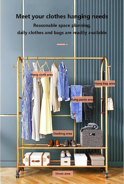 Garment Coat Rack with Wheels