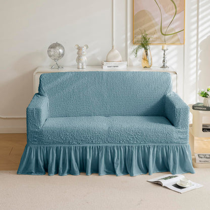 Universal Italian Pattern Sofa Slipcover-Blue