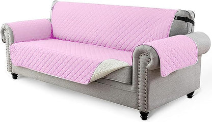 Reversible Sofa/Couch Covers 280 GSM (PINK/BEIGE)