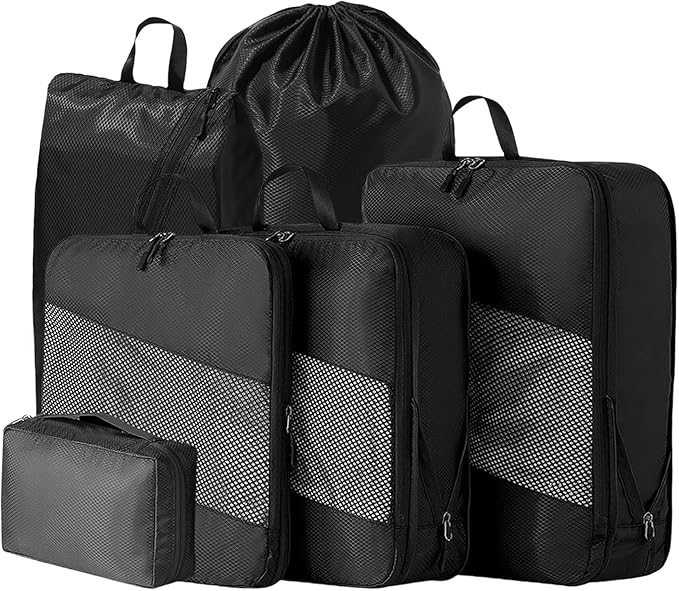 Compression Packing Cubes Travel Organizer Set of 6