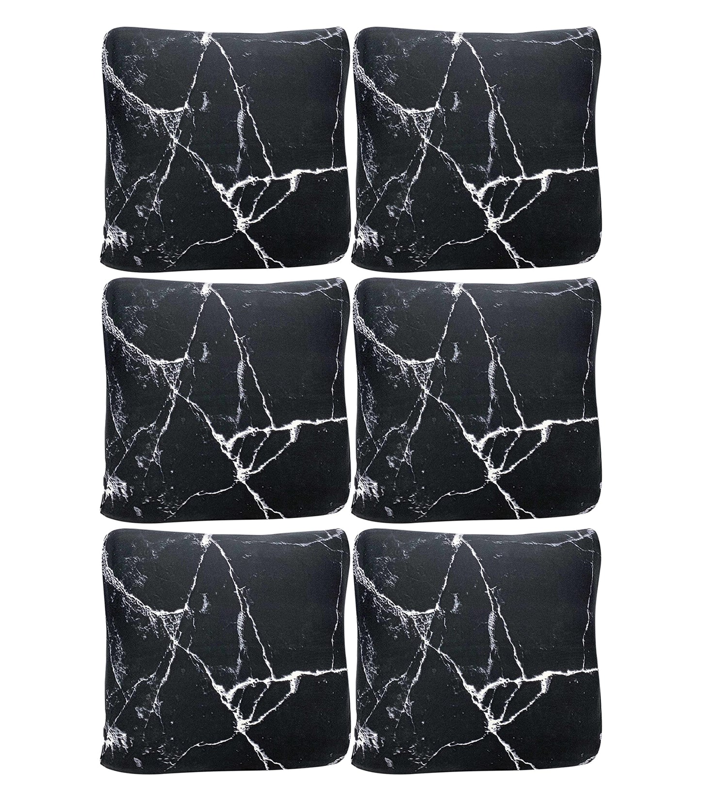 Polyester Throw Pillow Case Cushion Cover (16.5x16.5 inch/ 42x42cm) (Jet Black)