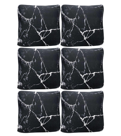 Polyester Throw Pillow Case Cushion Cover (16.5x16.5 inch/ 42x42cm) (Jet Black)