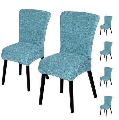 Stretchy Universal Jacquard Sapphire Chair Cover (TEAL)