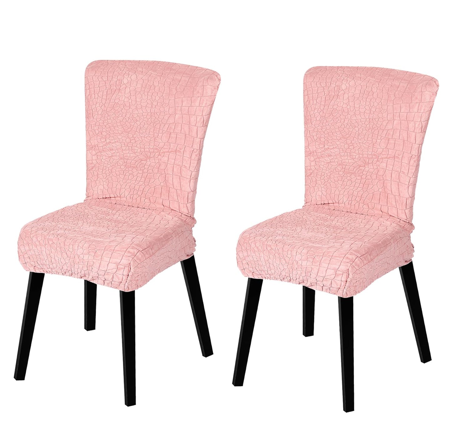 Stretchy Universal Jacquard Sapphire Chair Cover (Pink)