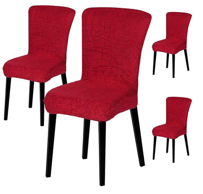 Stretchy Universal Jacquard Sapphire Chair Cover (WINE)