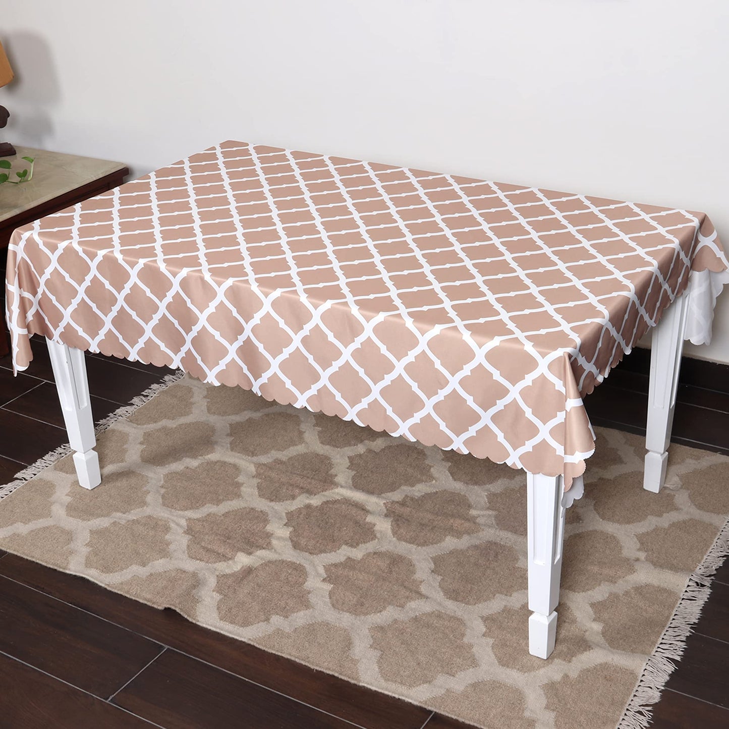 Dining Table Cover Waterproof kitchen dining (1 Piece Table Cover Only 140x220cm)