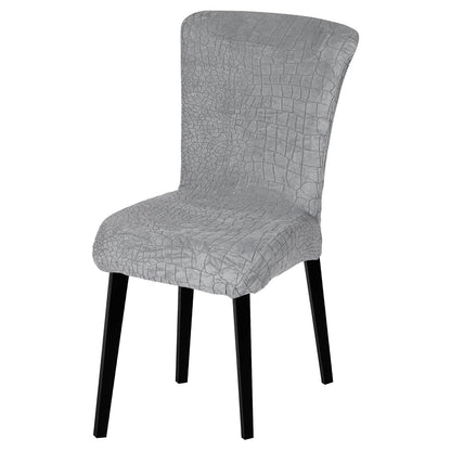 Stretchy Universal Jacquard Sapphire Chair Cover ( Charcoal)