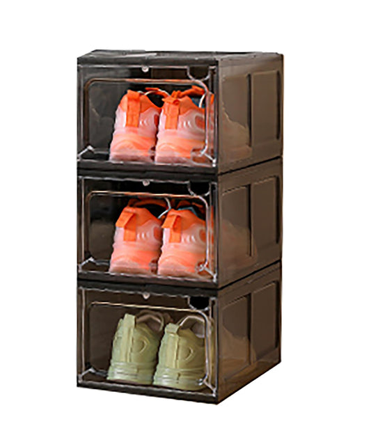 Shoe Storage Organizer Boxes Black