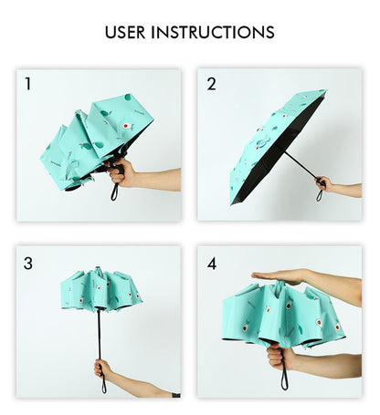 Printed Umbrella With Carrying Pouch