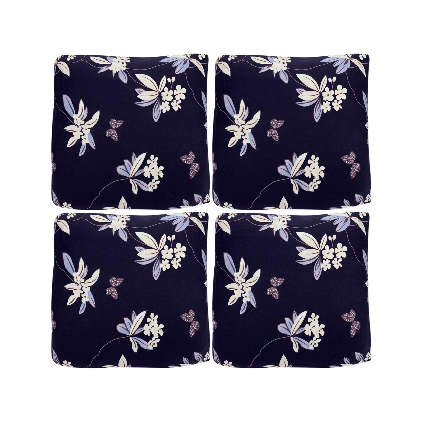 Printed Sofa Cover - Black Flower