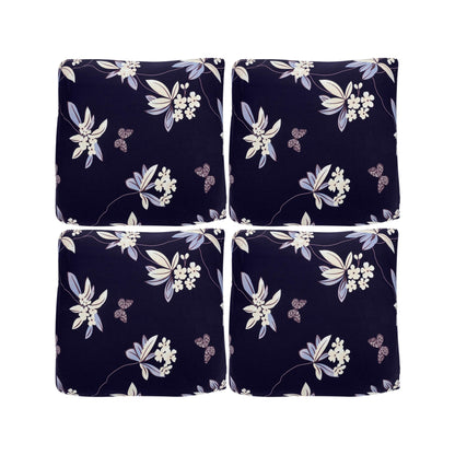 Printed Sofa Cover - Black Flower