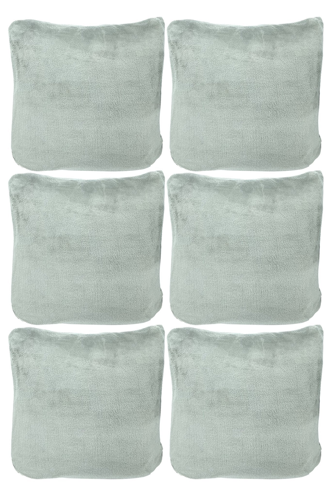 Plush Cushion Cover - Grey