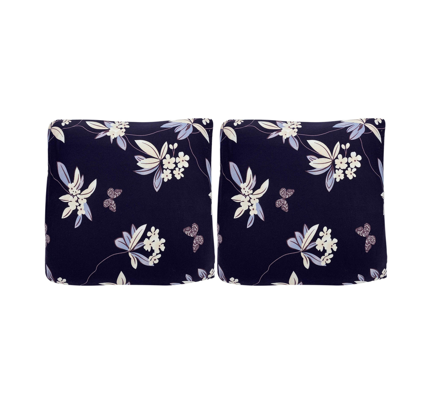 Printed Sofa Cover - Black Flower