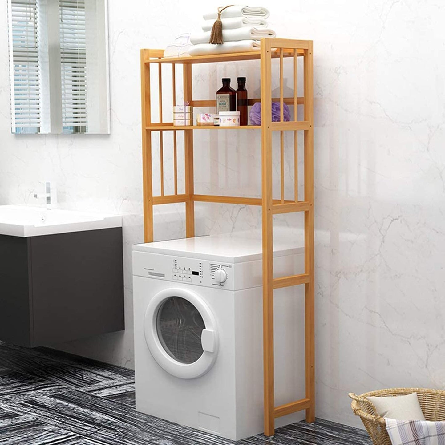 Bathroom Cabinets 2 Tier Space Saver Bathroom Storage Rack