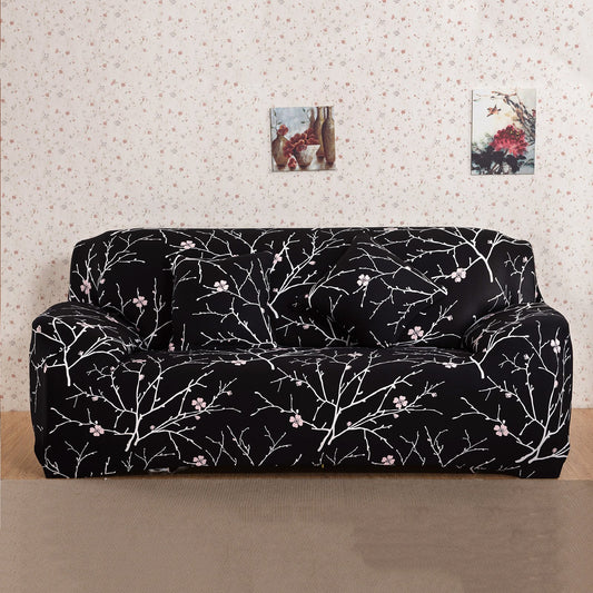 Printed Sofa Cover - Black Branch