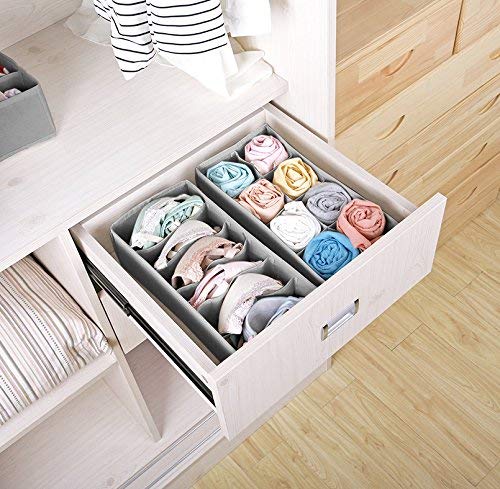 XWWDP 4-Piece Multi-Size Underwear Bra Organizer Storage Box Drawer Closet  Organizers Boxes for Underwear Scarfs Socks Bra (Color : A, Size : 4-Piece)  : : Home