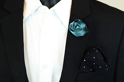 Gentleman's Essentials Premium Handmade Flower Lapel Pin Boutonniere