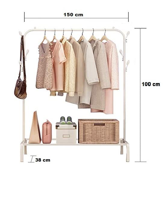 Yuda Metal Garment Clothes high quality Rack with 6 Tiers Shelves