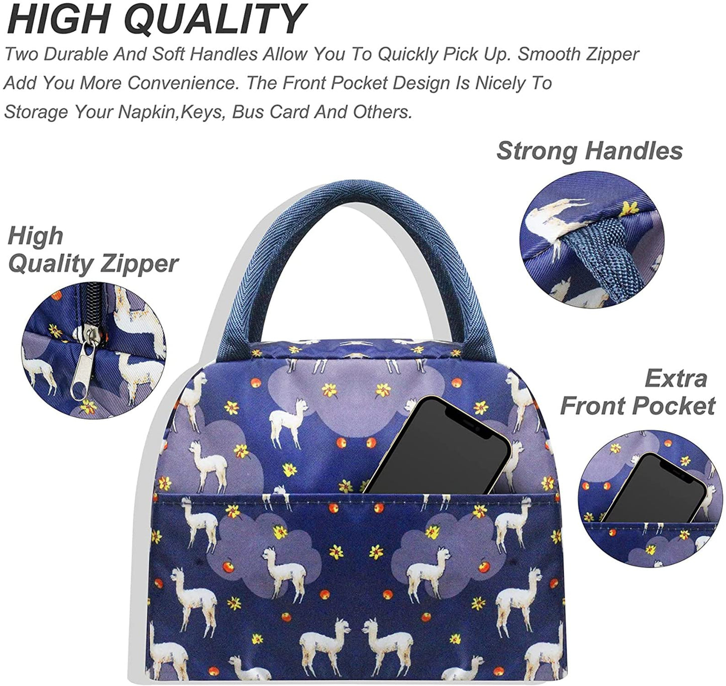 Insulated Small Lunch Bags for Women