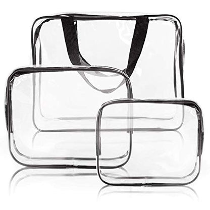 PVC Packing Organizers (Set of 3) (Clear_TRANS_TRAVELCUBE_SET3)