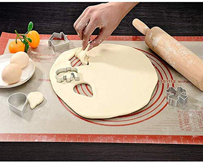 Large Silicone Pastry Mat Extra Thick Non Stick Baking Mat with Measurement