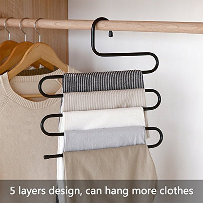 S-Shape 5 Layers Iron Trouser Pant Hanger