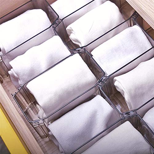 6 Plastic Desk Drawer Organizers