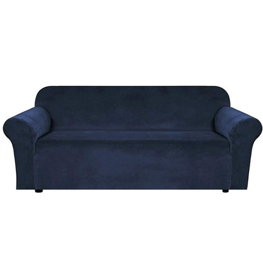 Velvet Sofa Slipcover - Dark Blue