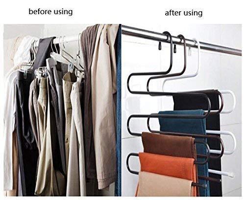 S-Shape 5 Layers Iron Trouser Pant Hanger