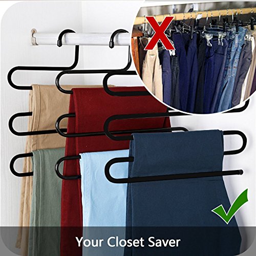 S-Shape 5 Layers Iron Trouser Pant Hanger