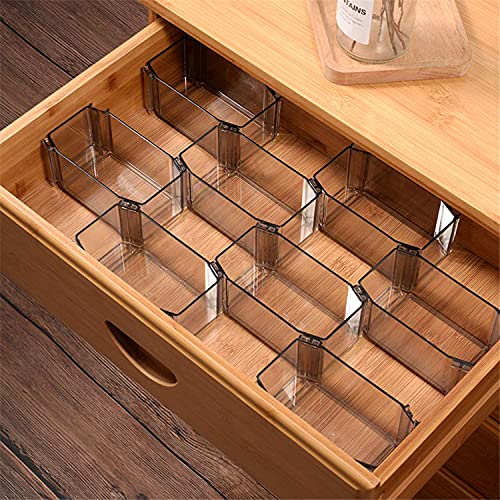 6 Plastic Desk Drawer Organizers