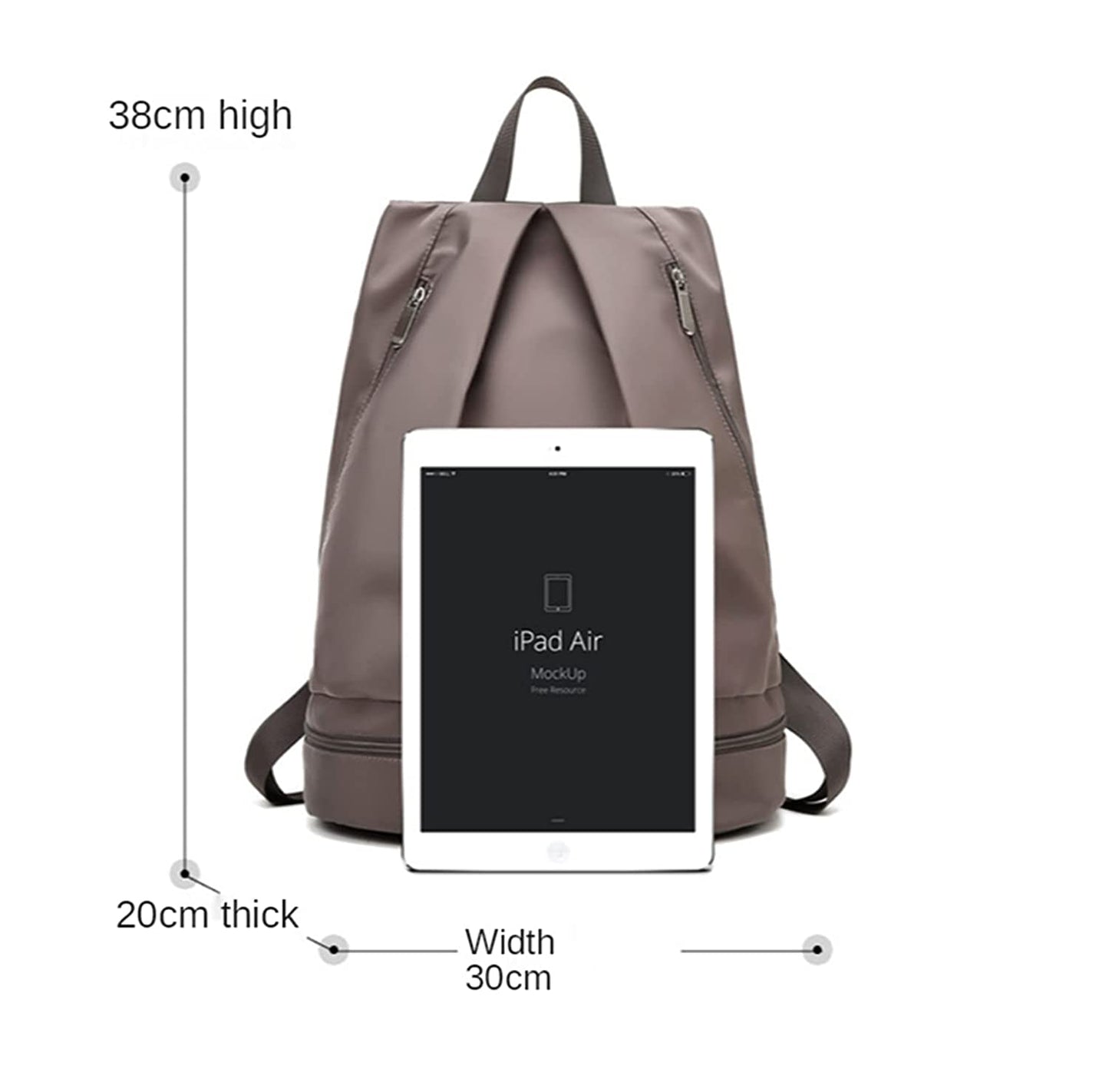 Large Capacity Backpack with Shoe Compartment