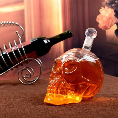 550Ml Crystal Head Skull Vodka Skull Wine Bottle Decanter