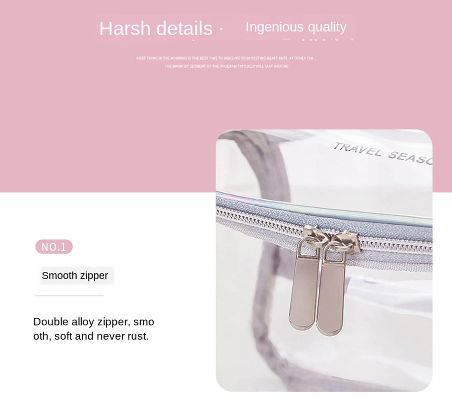 Travel Transparent Cosmetic Bag