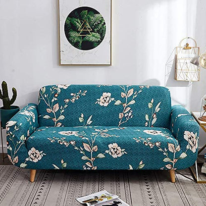 Universal Triple Seater Sofa Cover Big Elasticity Cover (Floral Prints)