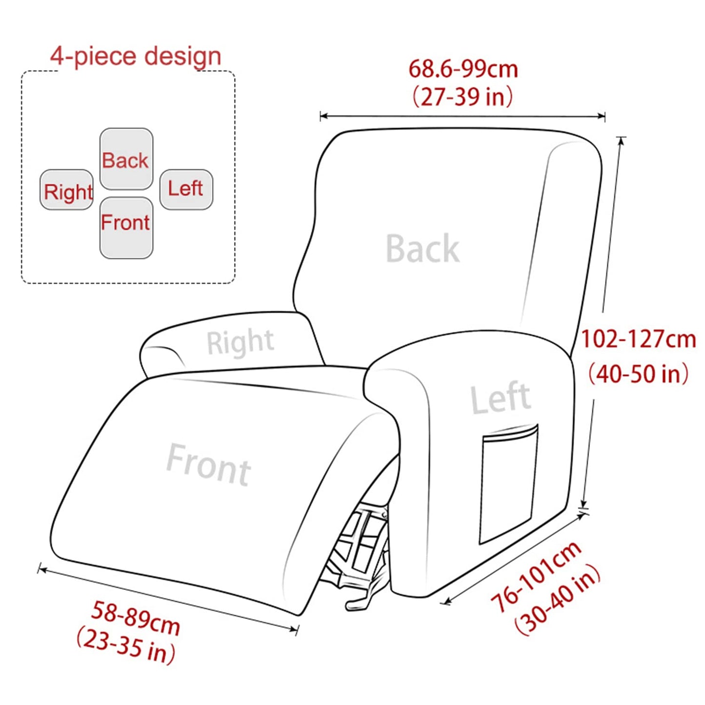 Recliner Covers Jacquard Recliner Chair Slipcovers