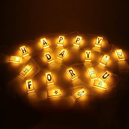 20 Led Letter Light Box String With 96 Letters Numbers & Symbols