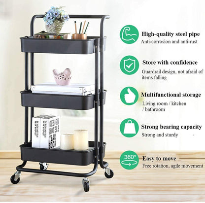 3 Tier Storage Trolley