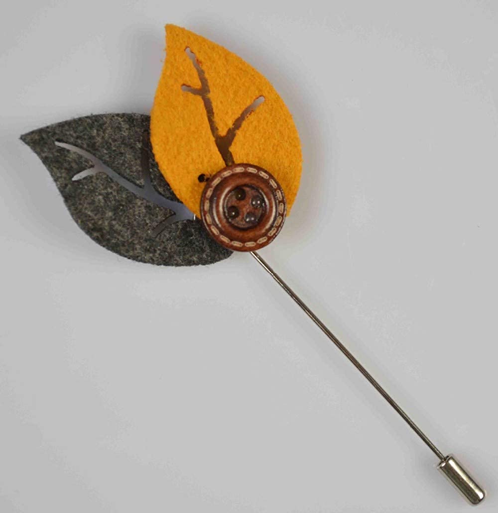 Gentleman's Essentials Premium Handmade Flower Lapel Pin Boutonniere