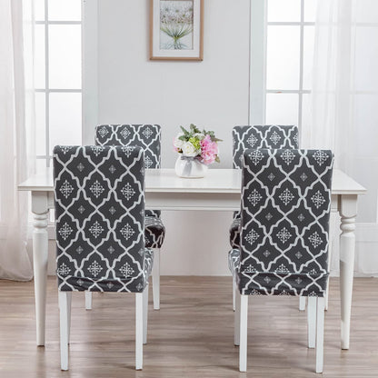 Elastic Chair Cover(Jaipur Grey)