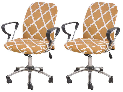 Computer Office Chair Cover (Beige Diamond)